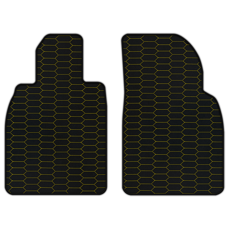 Customizable Leather Floor Mats with Raptor Hex Pattern for Porsche 911 GT3 Touring (991.2) 2018–2019