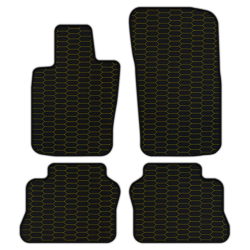 Customizable Leather Floor Mats with Raptor Hex Pattern for Porsche Panamera (2009-2016)