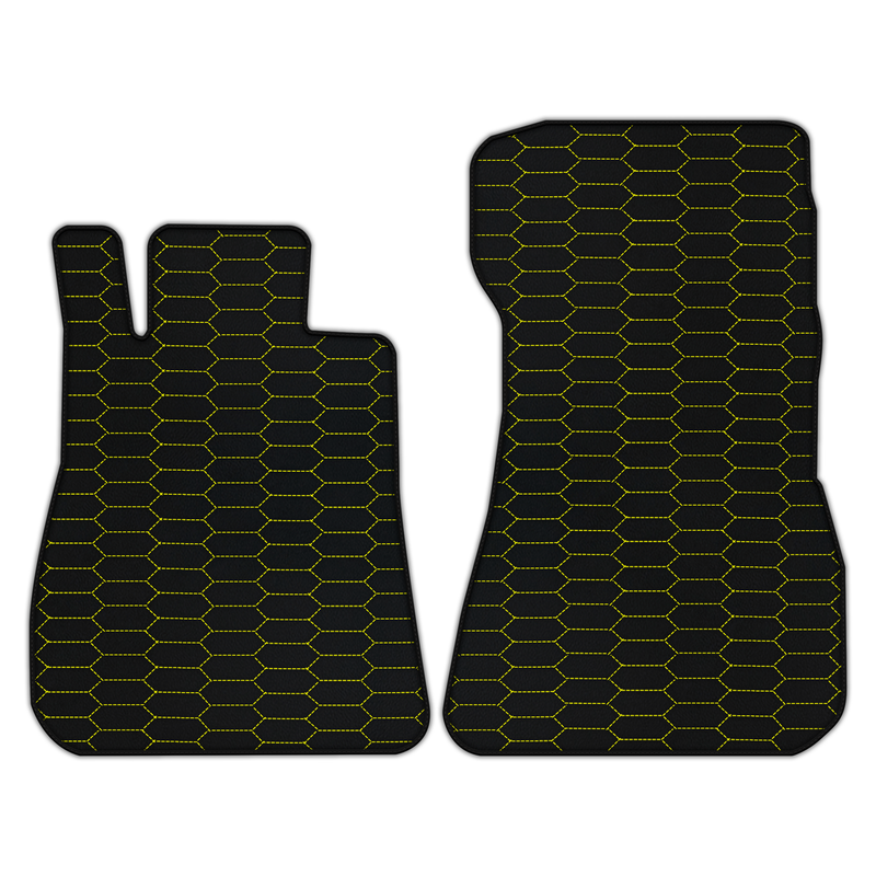 Customizable Leather Floor Mats with Raptor Hex Pattern for Mercedes Benz AMG GT 2-Door Coupe (2014-2025)