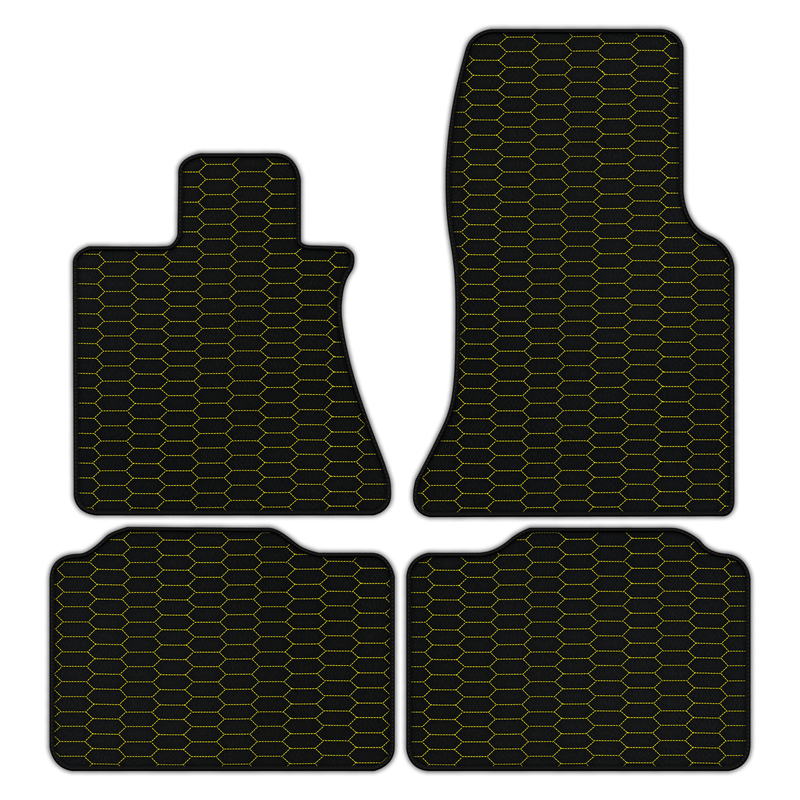 Customizable Leather Floor Mats with Raptor Hex Pattern for Rolls Royce Phantom VIII (2017-2024)