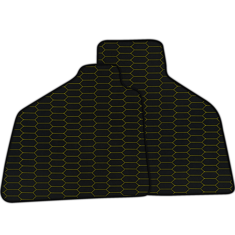 Customizable Leather Floor Mats with Raptor Hex Pattern for Lamborghini Diablo (1990-2001)