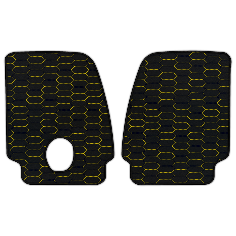 Customizable Leather Floor Mats with Raptor Hex Pattern for Ferrari Monza SP2 (2018-2023)