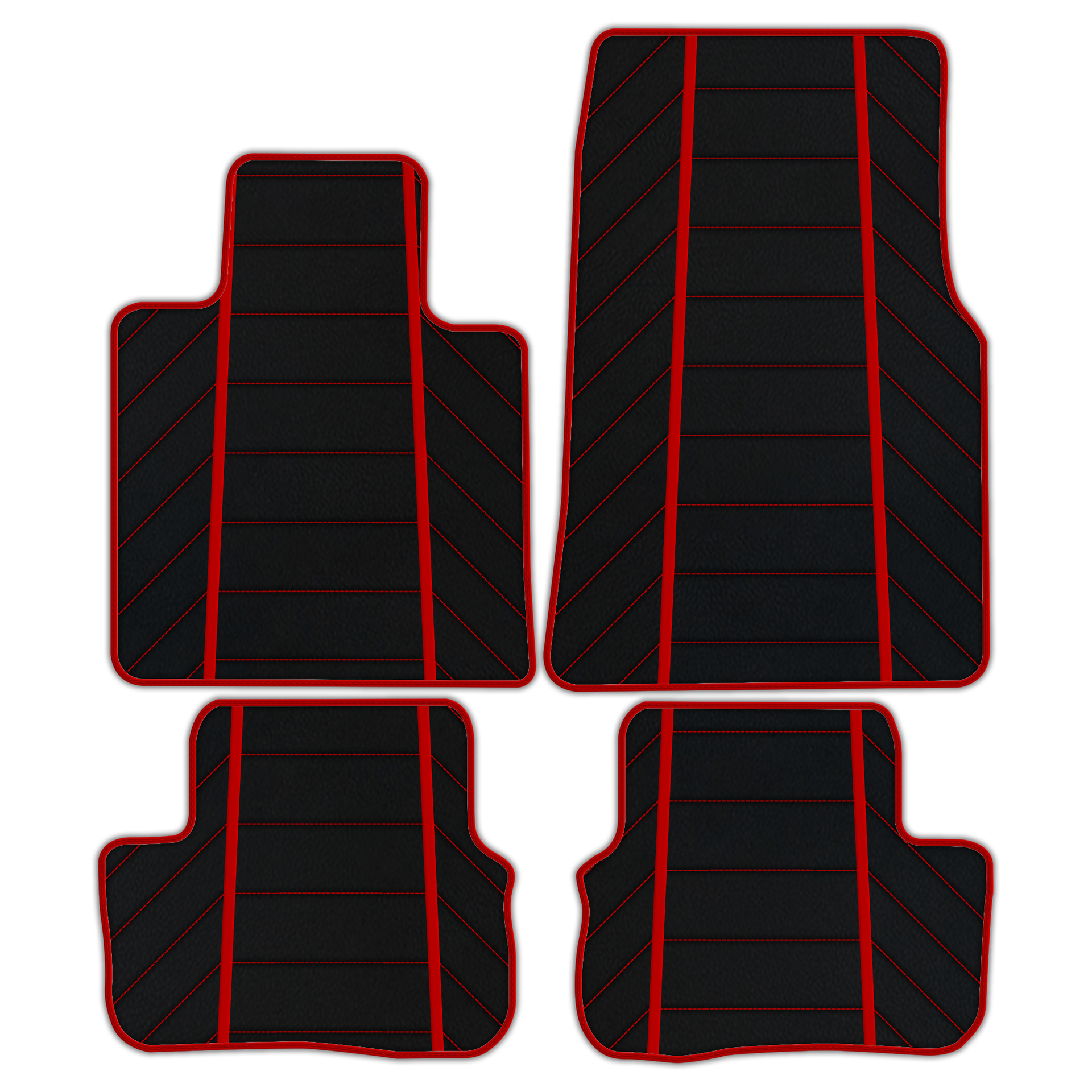 Luxury Black Leather Floor Mats for Rolls Royce Dawn 2016-2023