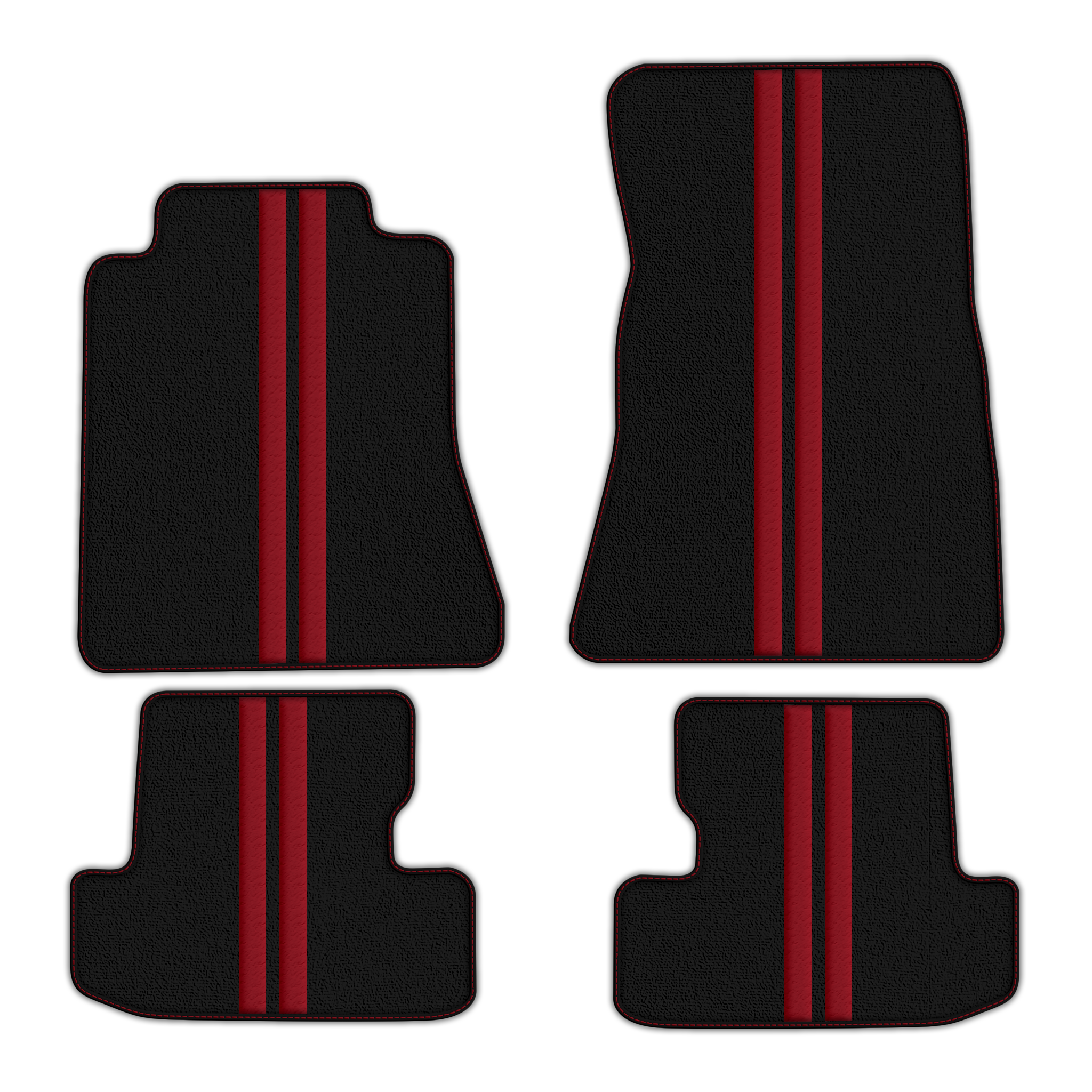 Black Floor Mats for Ford Mustang V FL (2011-2014) - Stylish