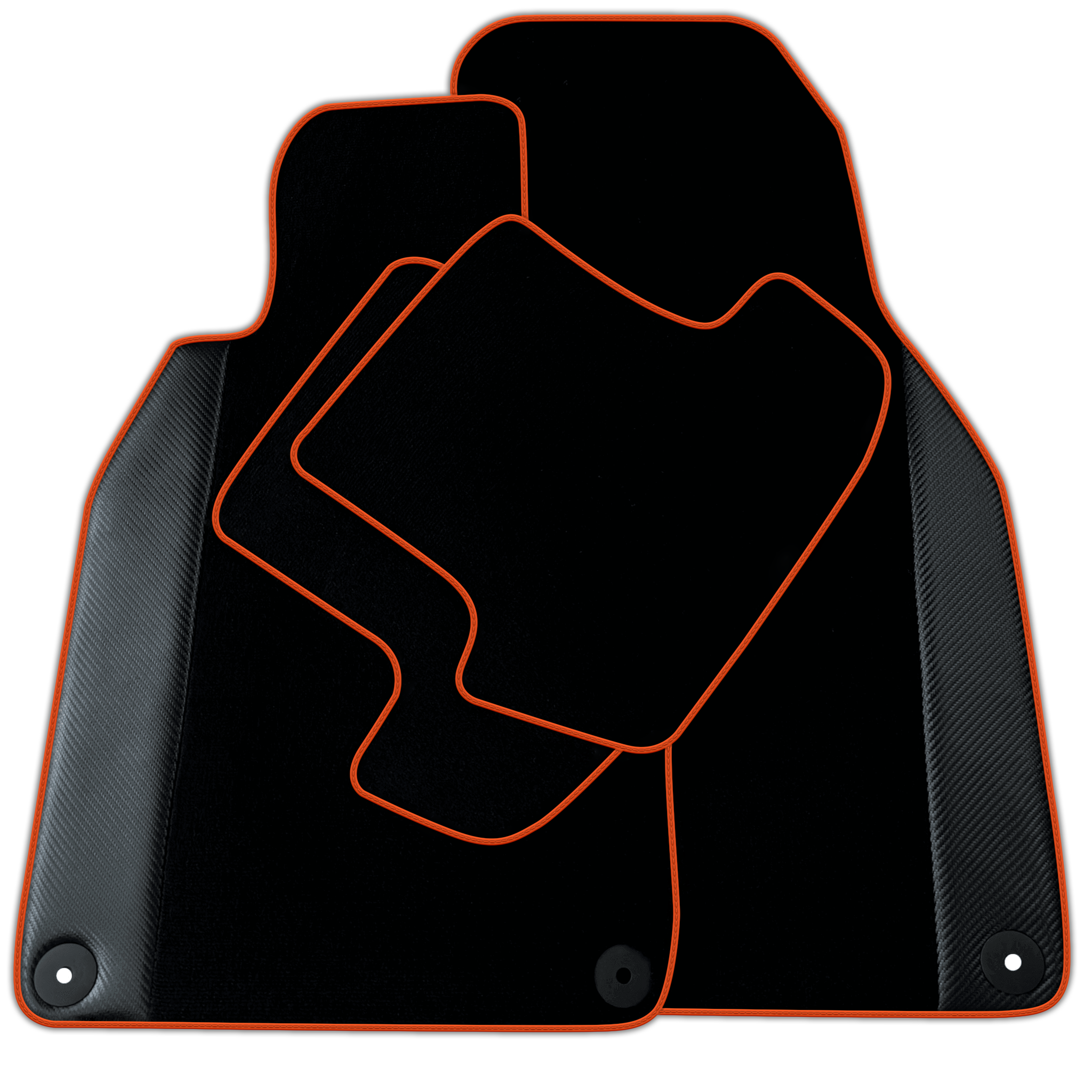 Black Floor Mats for Porsche 911 - 993 (1994-1998) with Carbon