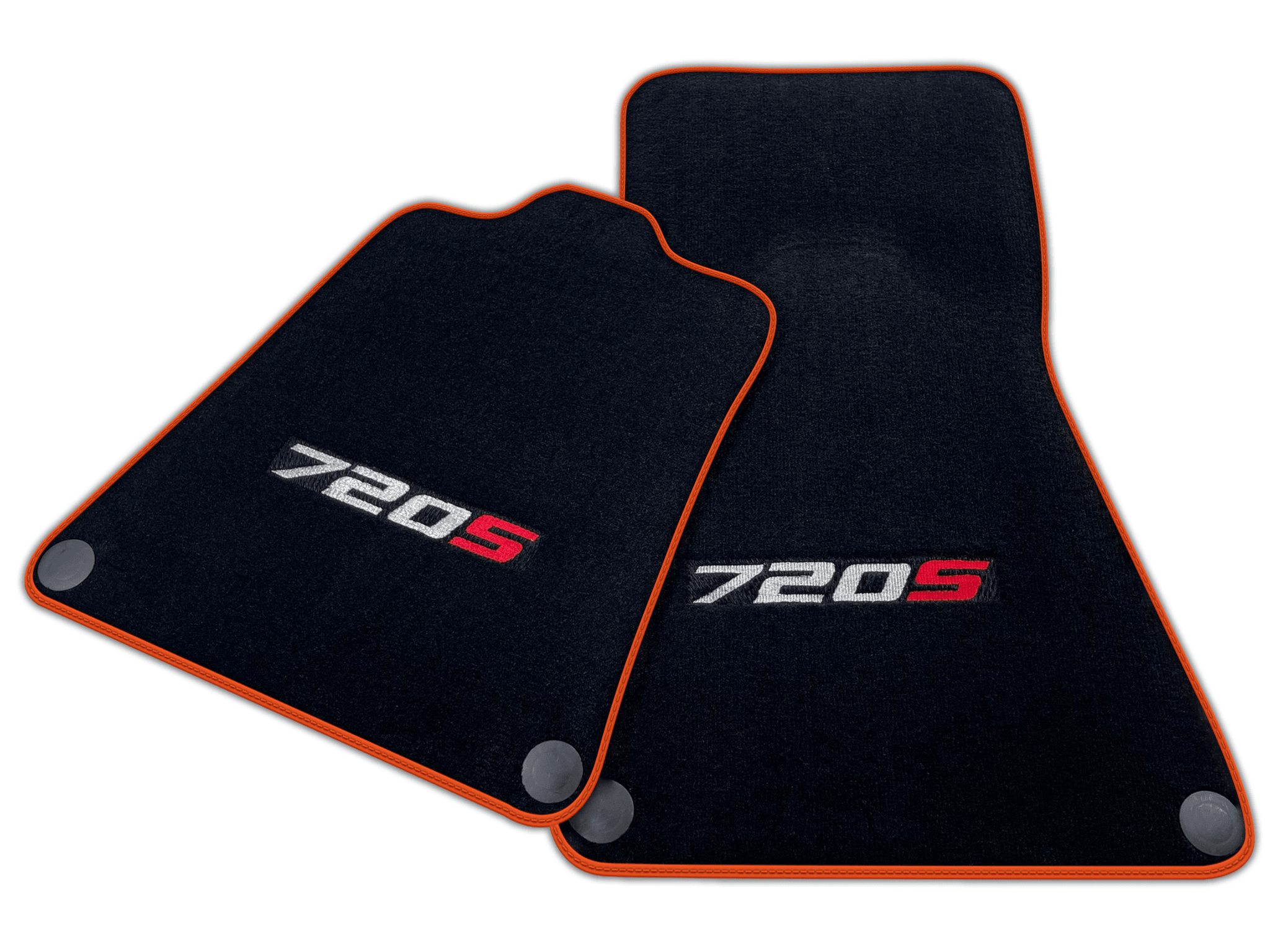 Black Floor Mats for McLaren 720s (2017-2021) | Various Trim Colors