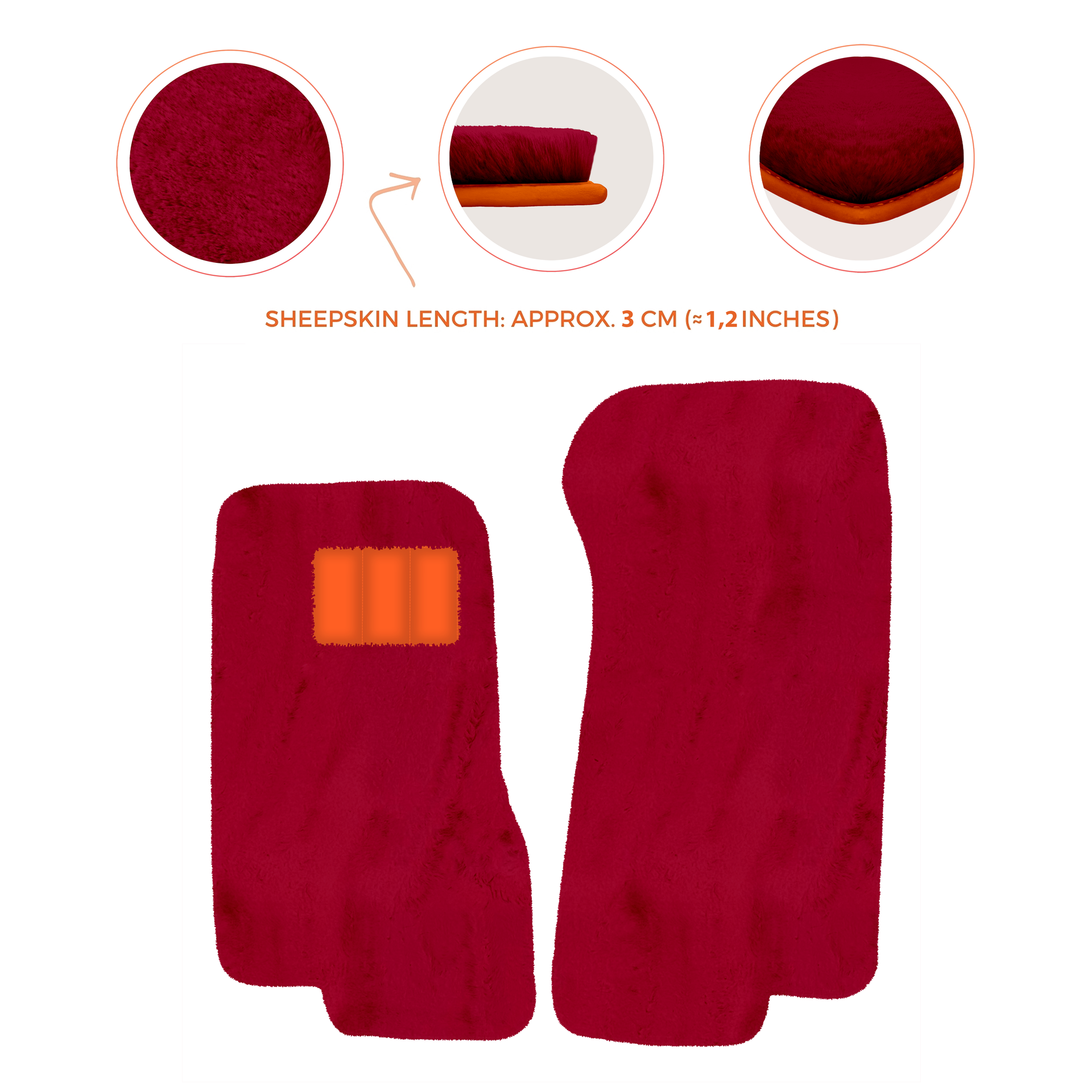 Luxury Sheepskin Floor Mats for Aston Martin V8 Coupe Special Volante (96-03)