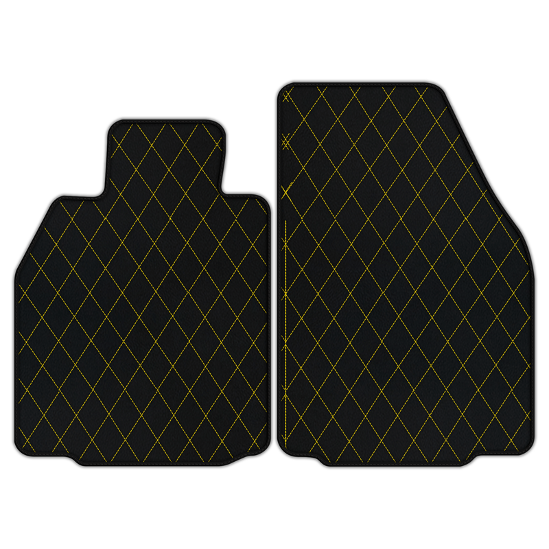 Customizable Leather Floor Mats with Single Diamond Pattern for Porsche 911 GT3 RS (997) 2006–2011