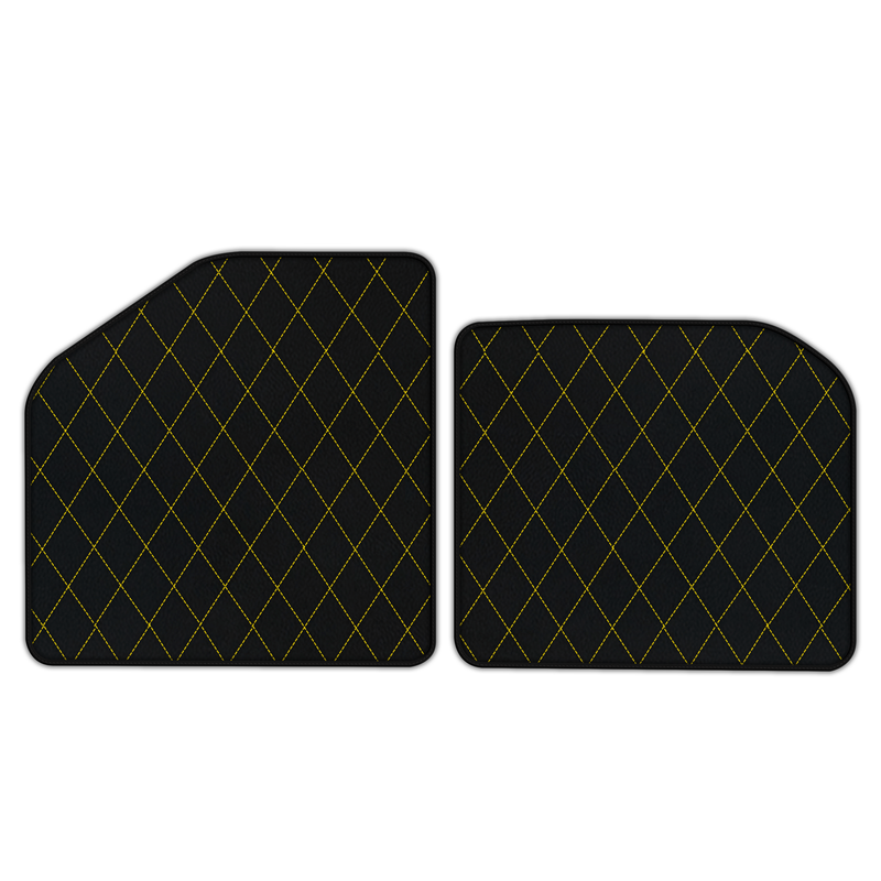Customizable Leather Floor Mats with Single Diamond Pattern for Aston Martin One-77 (2009-2012) Supercar