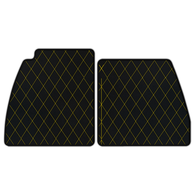Customizable Leather Floor Mats with Single Diamond Pattern for Lotus Emira (2022-2025)