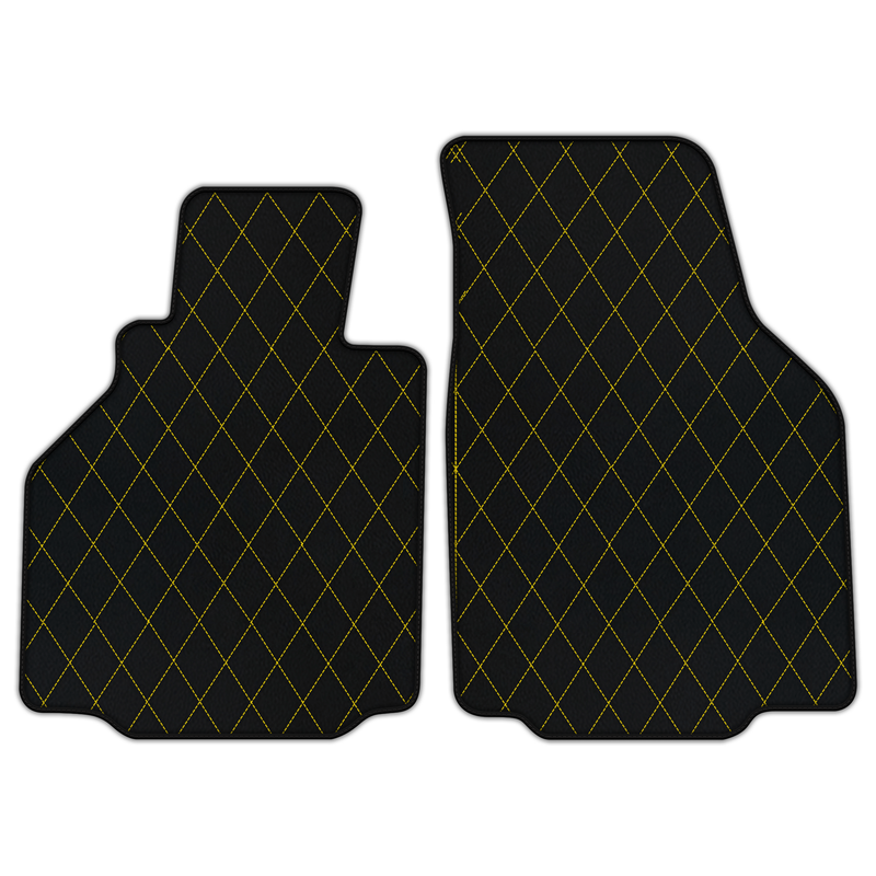 Customizable Leather Floor Mats with Single Diamond Pattern for Porsche 911 GT3 (996) 1999–2005