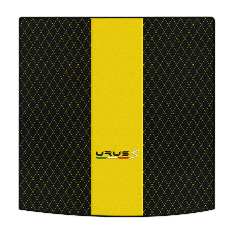 Customizable Leather Trunk Floor Mats with Single Diamond Pattern for Lamborghini Urus (2018-2026)