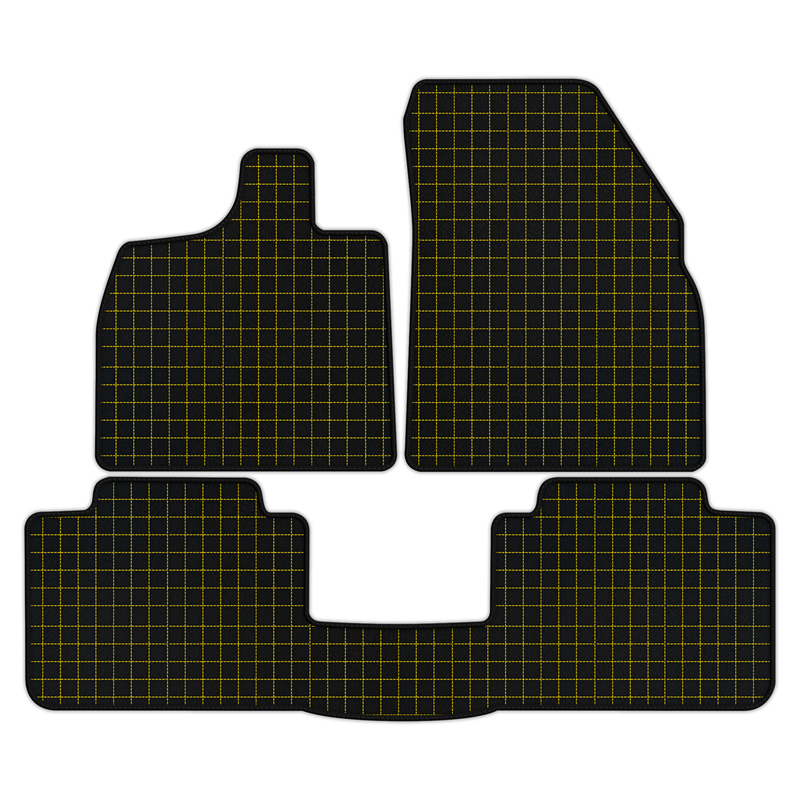 Customizable Leather Floor Mats with Square Pattern for Lotus Emeya (2024-2025)