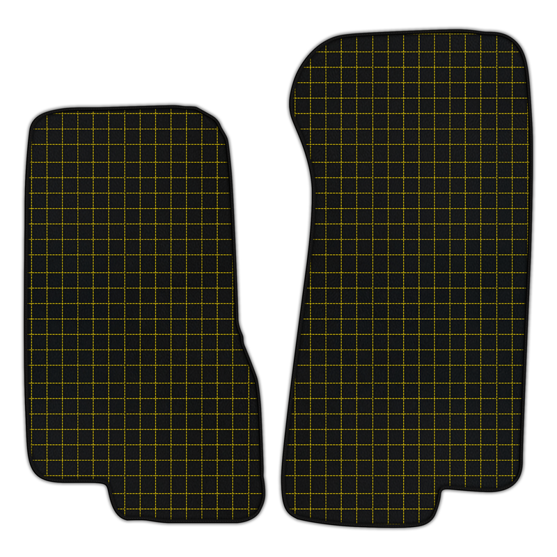 Customizable Leather Floor Mats with Square Pattern for Aston Martin V8 Coupe Special (1996-2000)