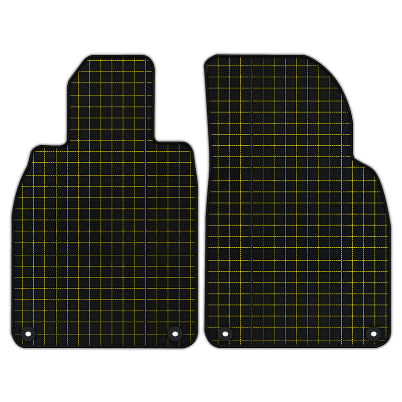 Customizable Leather Floor Mats with Square Pattern for Porsche 981 Boxster (2013-2016)