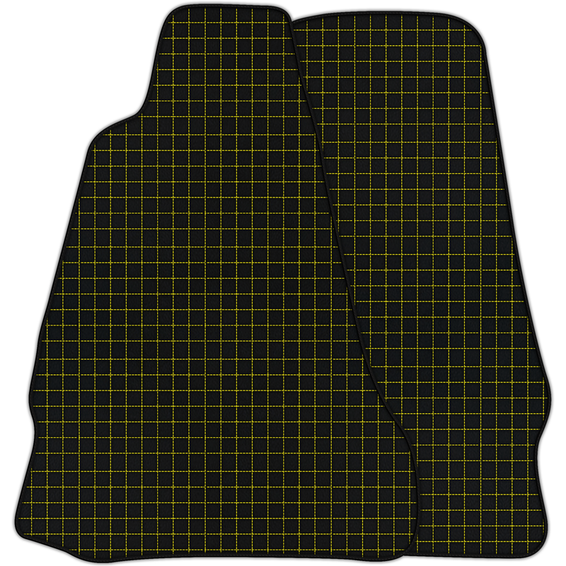 Customizable Leather Floor Mats with Square Pattern for Aston Martin V8 Vantage (2005-2018)
