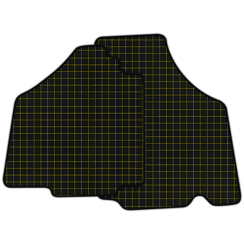 Customizable Leather Floor Mats with Square Pattern for Lamborghini Murcielago (2001-2010)
