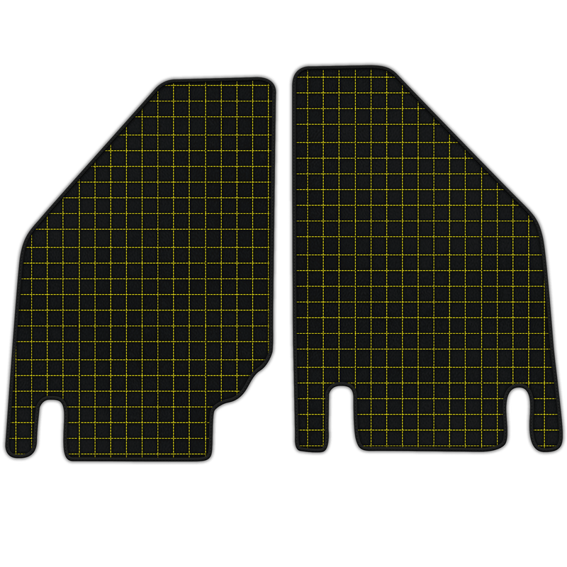 Customizable Leather Floor Mats with Square Pattern for Lamborghini Countach (1974–1990)