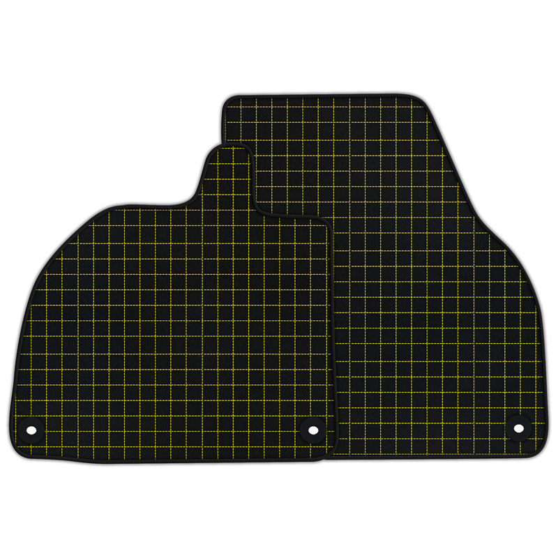 Customizable Leather Floor Mats with Square Pattern for Lamborghini Temerario (2025-2026)