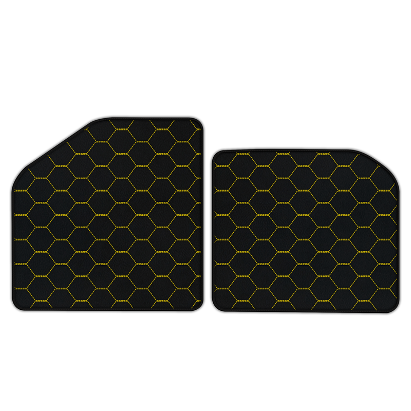 Customizable Leather Floor Mats with Symmetrical Hex Pattern for Aston Martin Victor (2020) Coupe