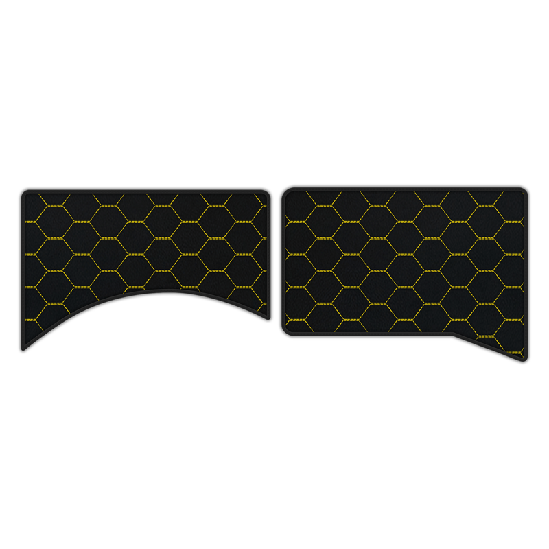 Customizable Leather Floor Mats with Symmetrical Hex Pattern for Ferrari Daytona SP3 (2022–2025)