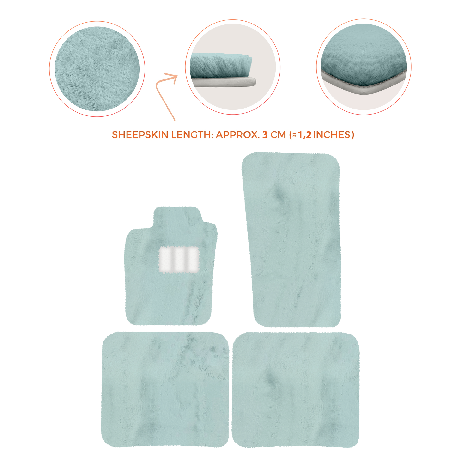 Premium Sheepskin Floor Mats for Bentley Bentayga (2015-2023)