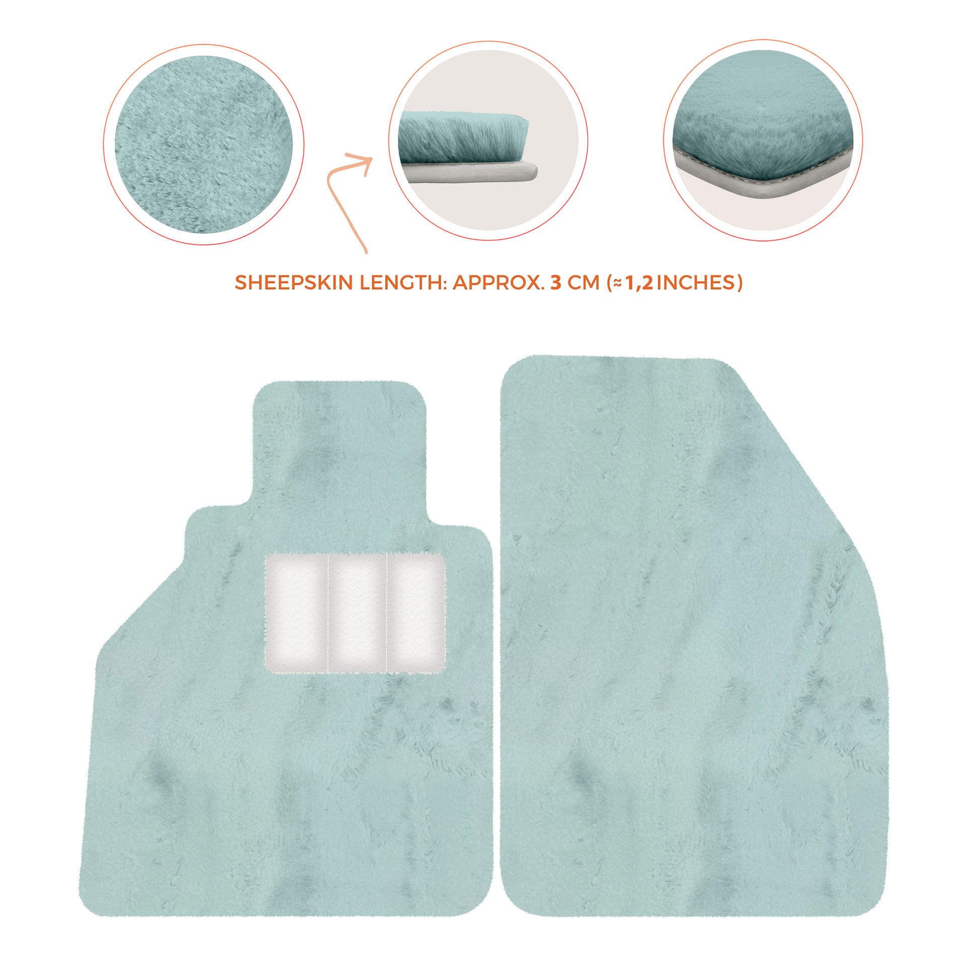 Dark Blue Floor Mats for Porsche 986 Boxster (1996-2004) with Leather - AutoWin