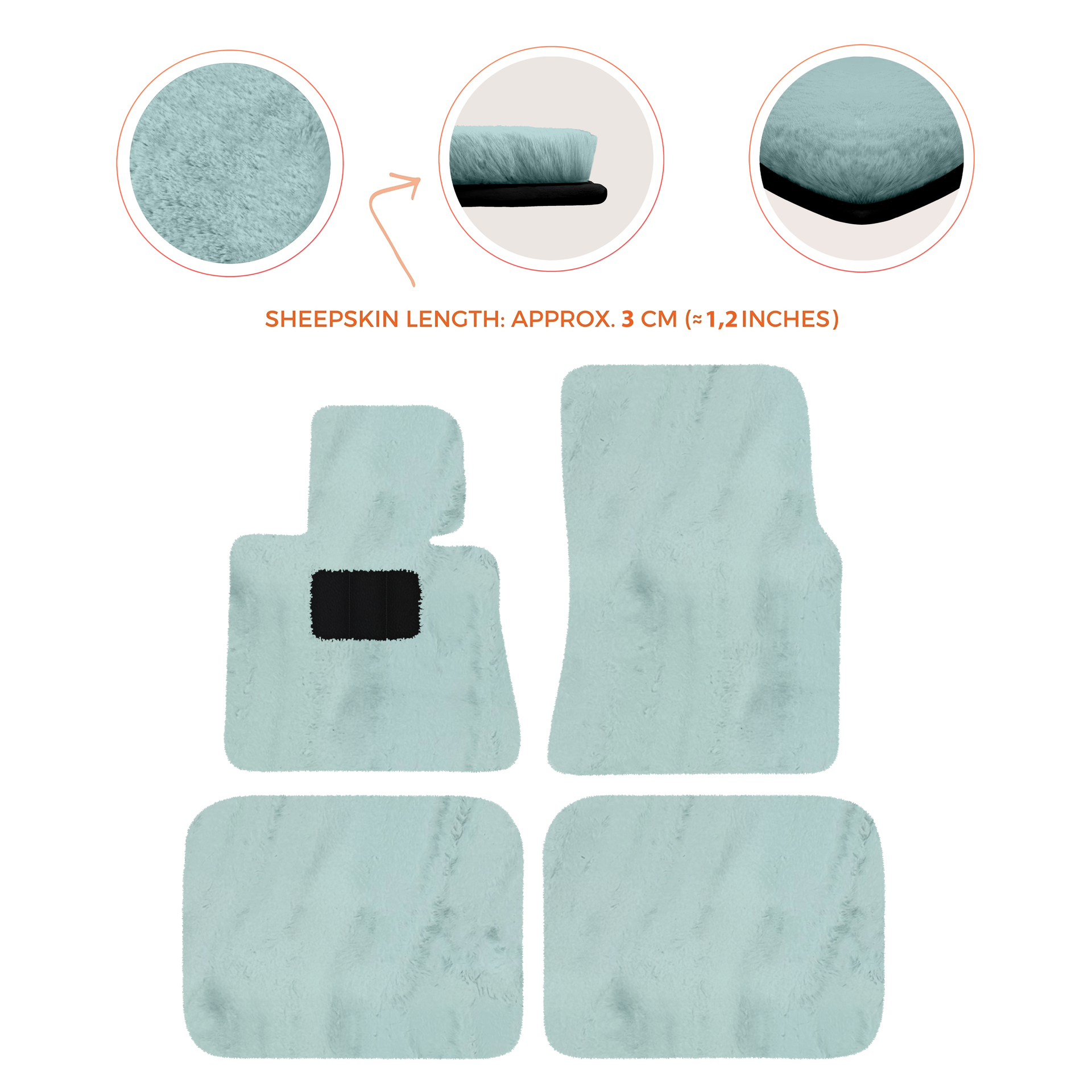 Luxury Sheepskin Floor Mats for Rolls-Royce Ghost Series I (2010-2014)