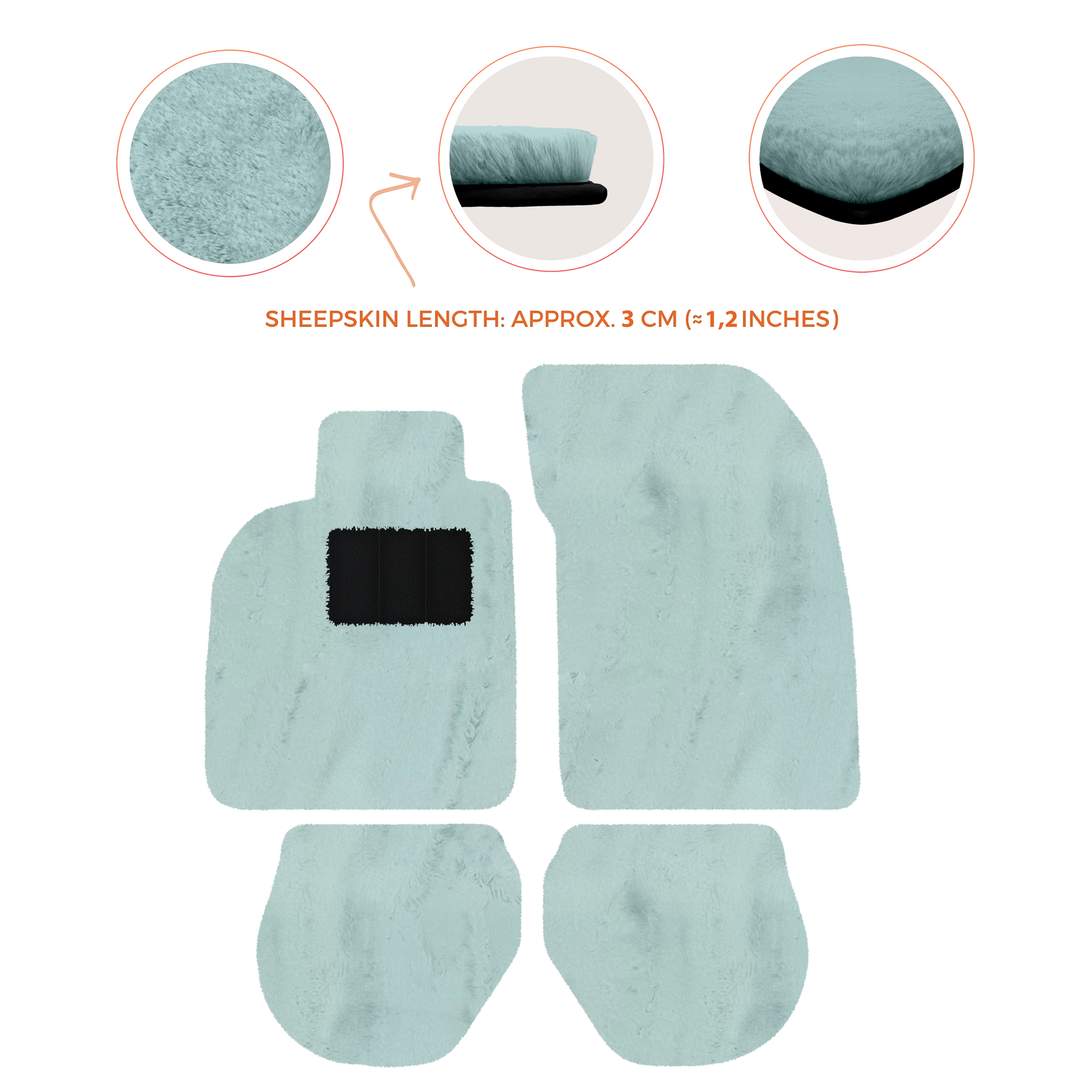 Black Floor Mats for Porsche 911 - 993 (1994-1998) - AutoWin