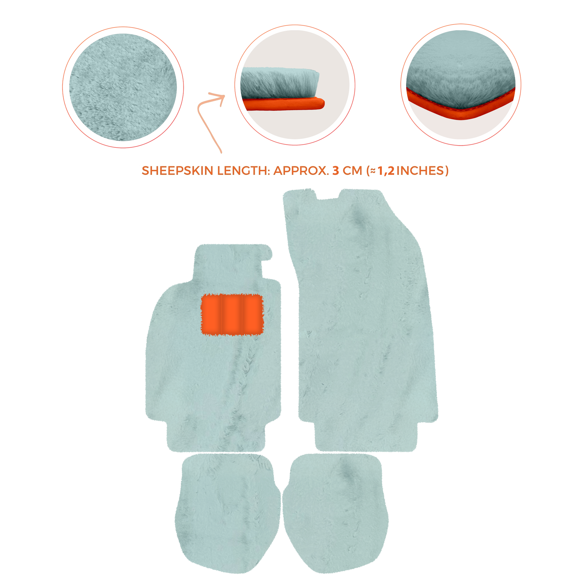 Gray Floor Mats for Porsche 964 (1989-1994) - AutoWin