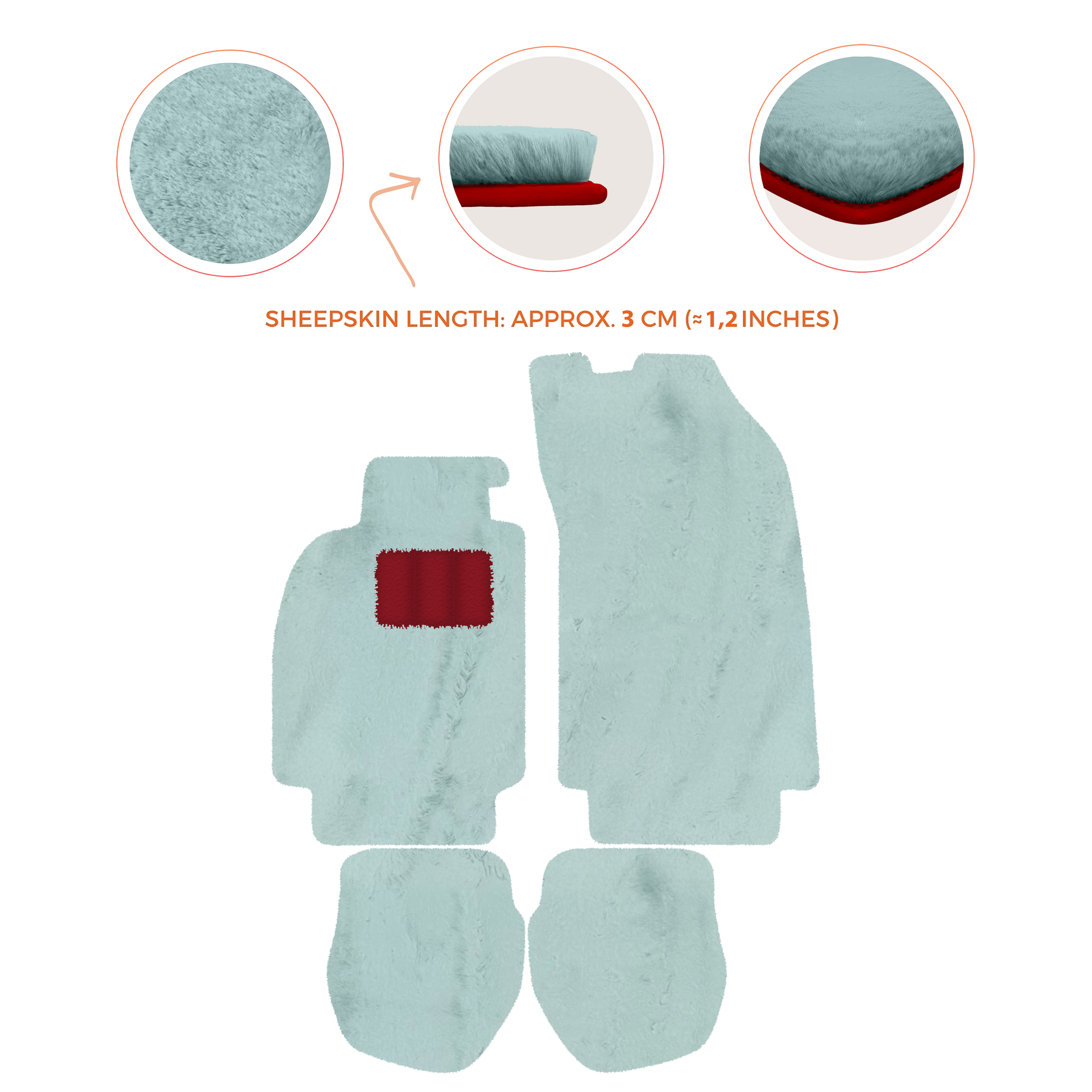 Gray Floor Mats for Porsche 964 (1989-1994) - AutoWin