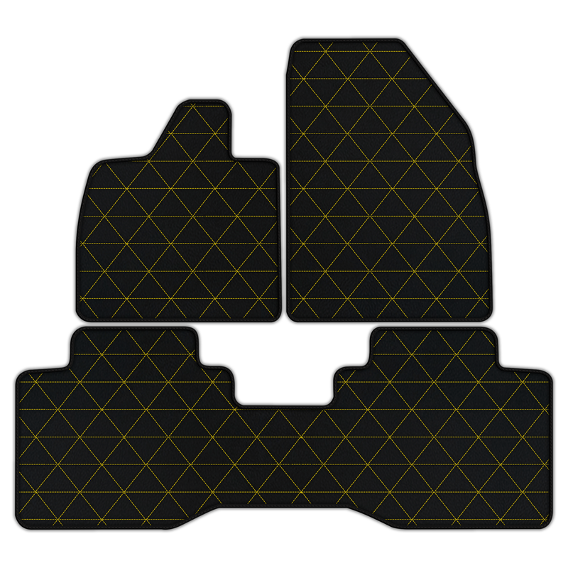 Customizable Leather Floor Mats with Triangle Pattern for Lotus Eletre (2022-2025)