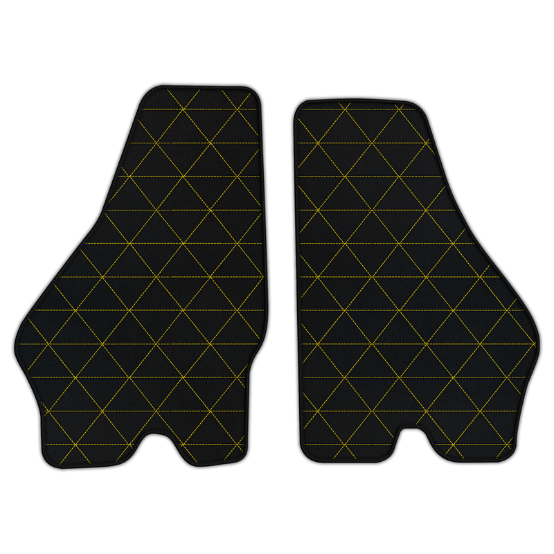 Customizable Leather Floor Mats with Triangle Pattern for Lamborghini Jalpa (1981-1988)