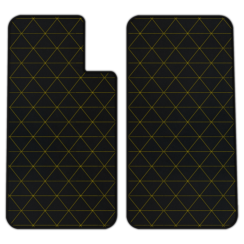 Customizable Leather Floor Mats with Triangle Pattern for Aston Martin V8 Virage (1989-1995) Coupe