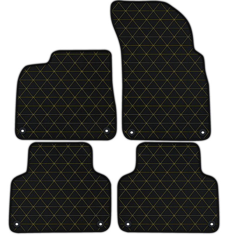 Customizable Leather Floor Mats with Triangle Pattern for Lamborghini Urus (2018-2026)