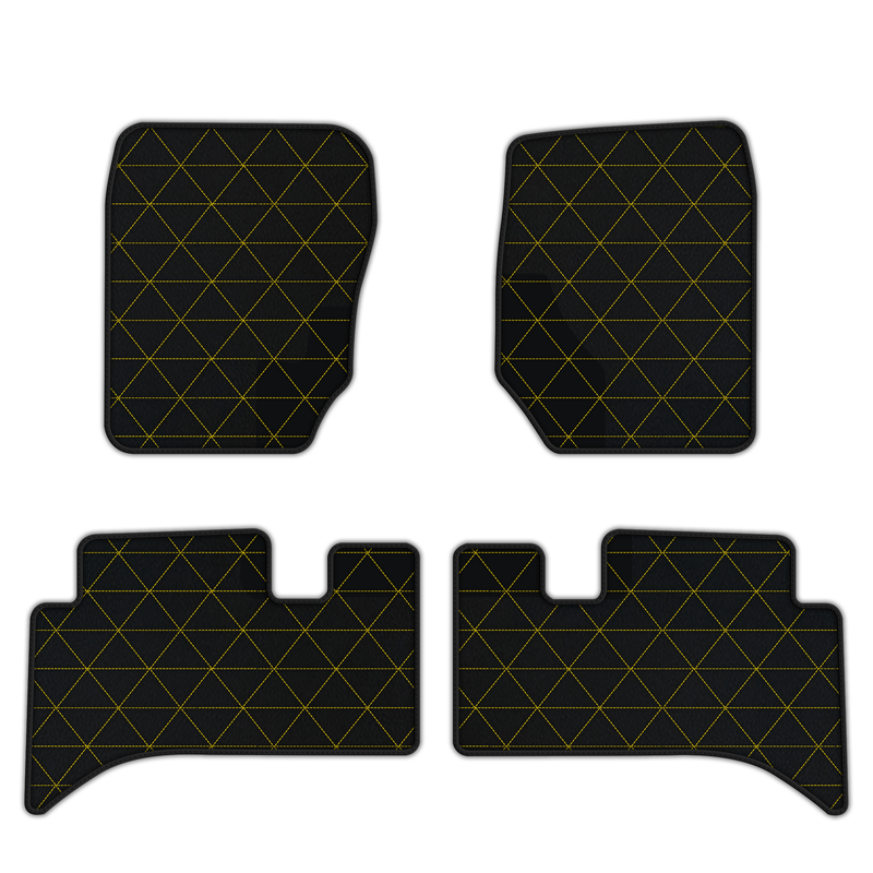 Customizable Leather Floor Mats with Triangle Pattern for Range Rover (1994-2002)