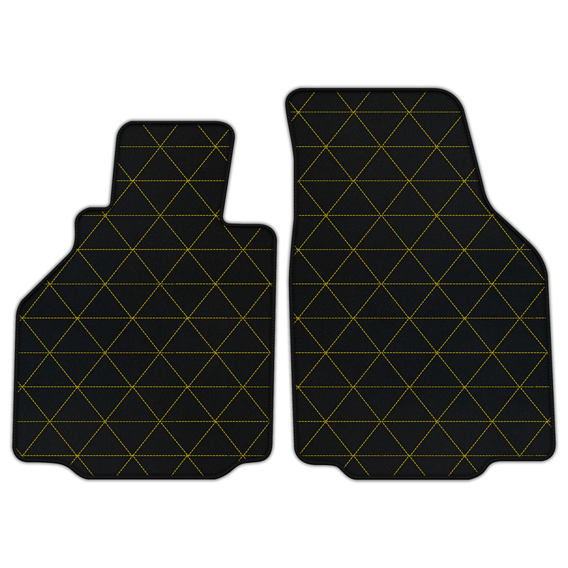 Customizable Leather Floor Mats with Triangle Pattern for Porsche 911 GT3 RS (996) 2003–2004