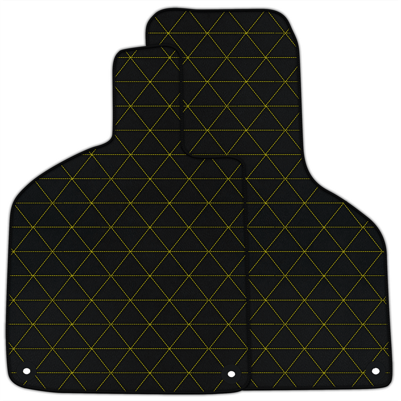 Customizable Leather Floor Mats with Triangle Pattern for Lamborghini Huracan Sterrato (2023-2024)