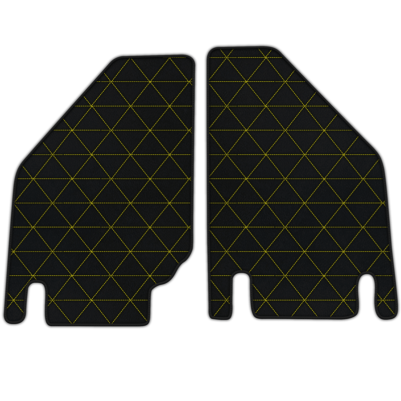 Customizable Leather Floor Mats with Triangle Pattern for Lamborghini Countach (1974–1990)