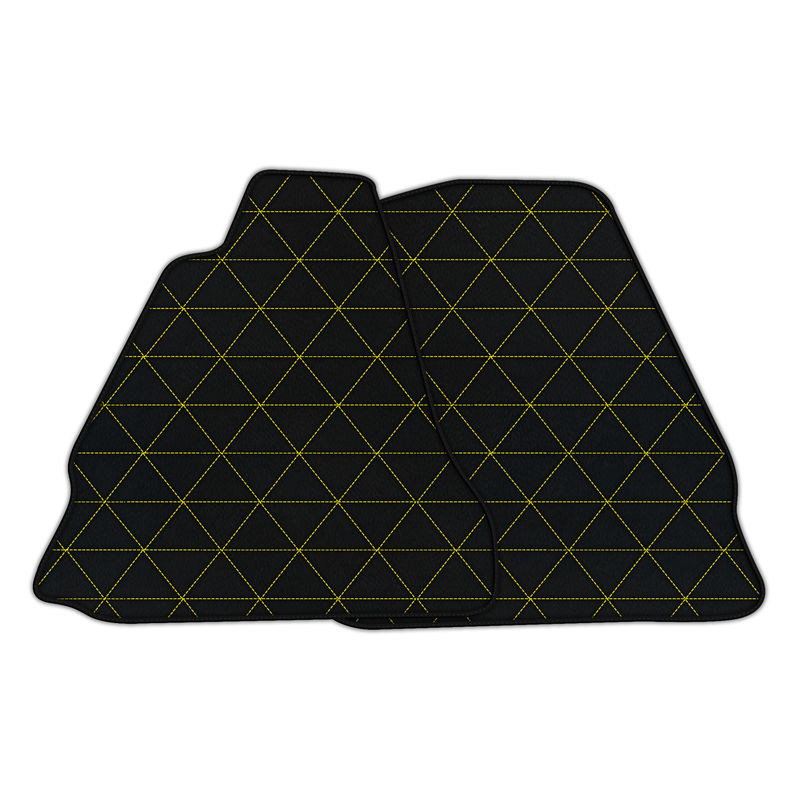 Customizable Leather Floor Mats with Triangle Pattern for Aston Martin V12 Vanquish (2012-2018) 2-door Coupe