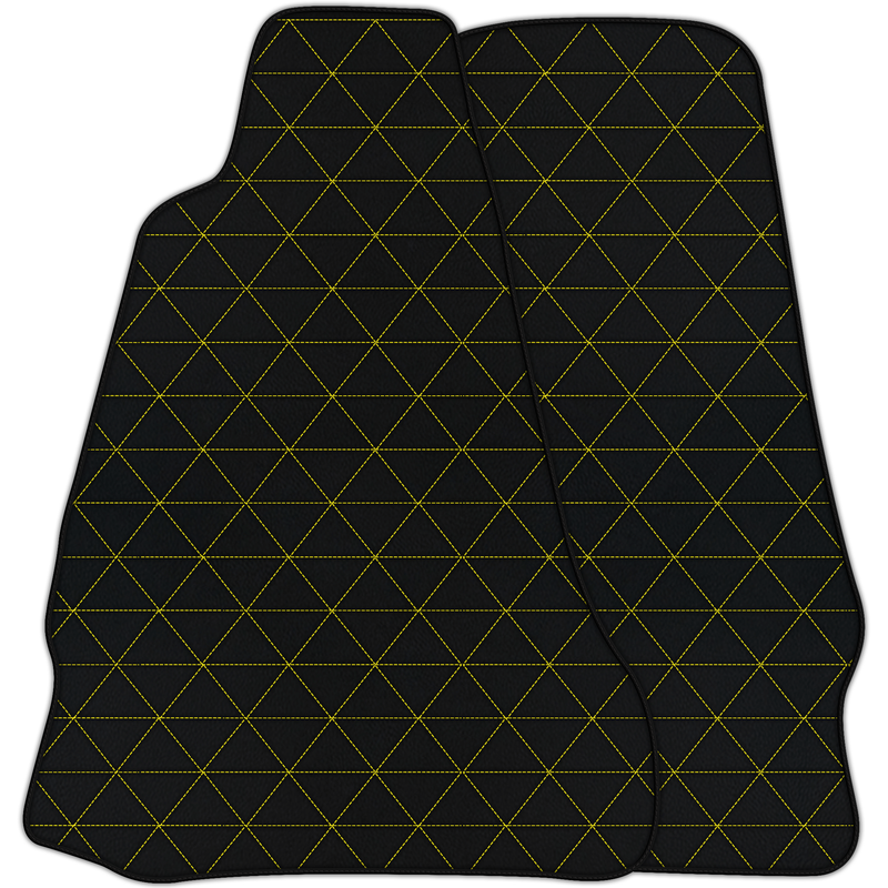 Customizable Leather Floor Mats with Triangle Pattern for Aston Martin V8 Vantage (2005-2018)