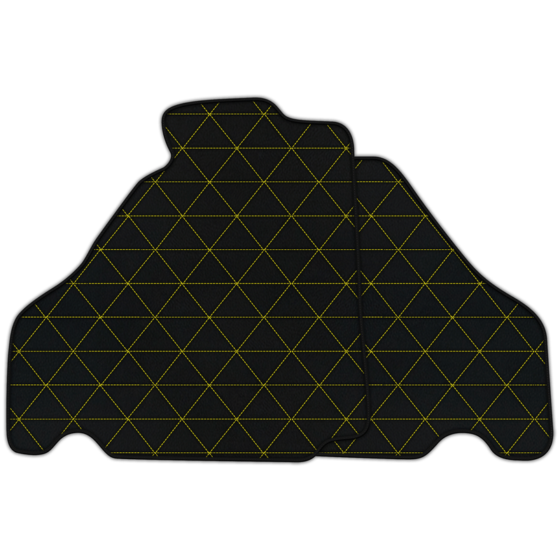 Customizable Leather Floor Mats with Triangle's Pattern for Ferrari 360 (1999-2005)