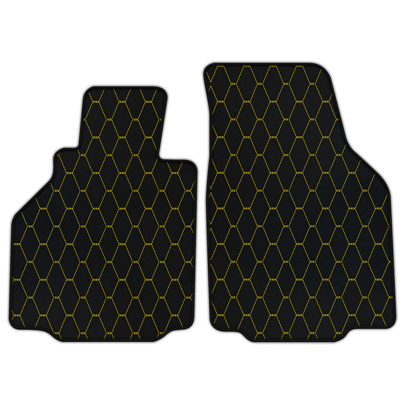 Customizable Leather Floor Mats with Vertical Hex Pattern for Porsche 911 GT3 (996) 1999–2005