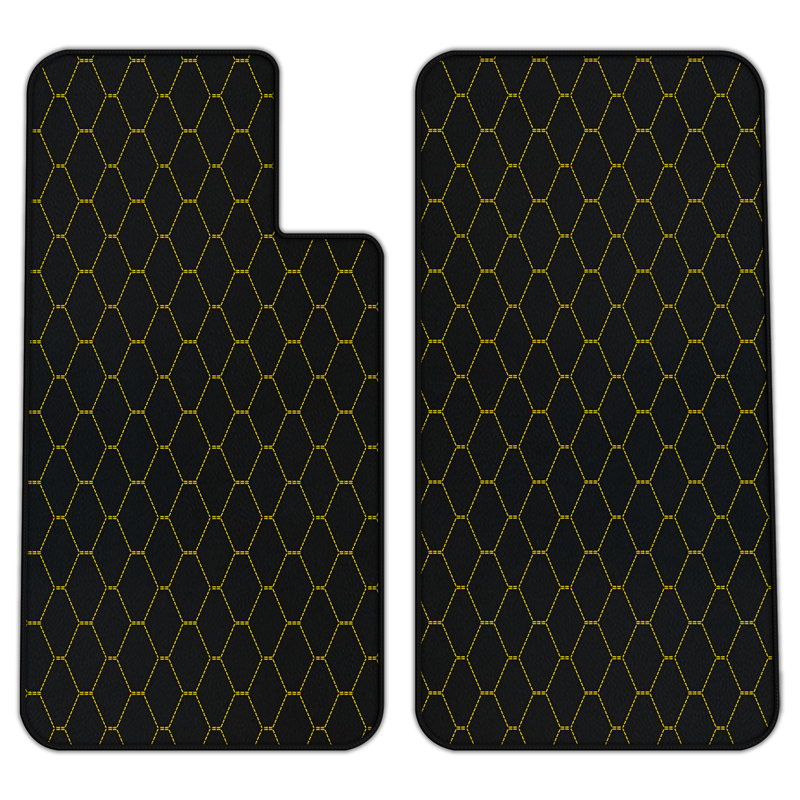 Customizable Leather Floor Mats with Vertical Hex Pattern for Aston Martin V8 Virage (1989-1995) Coupe