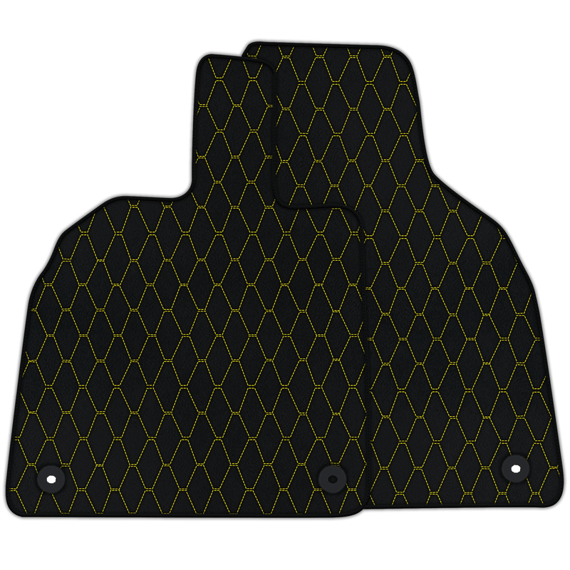 Customizable Leather Floor Mats with Vertical Hex Pattern for Lamborghini Aventador (2012-2022)