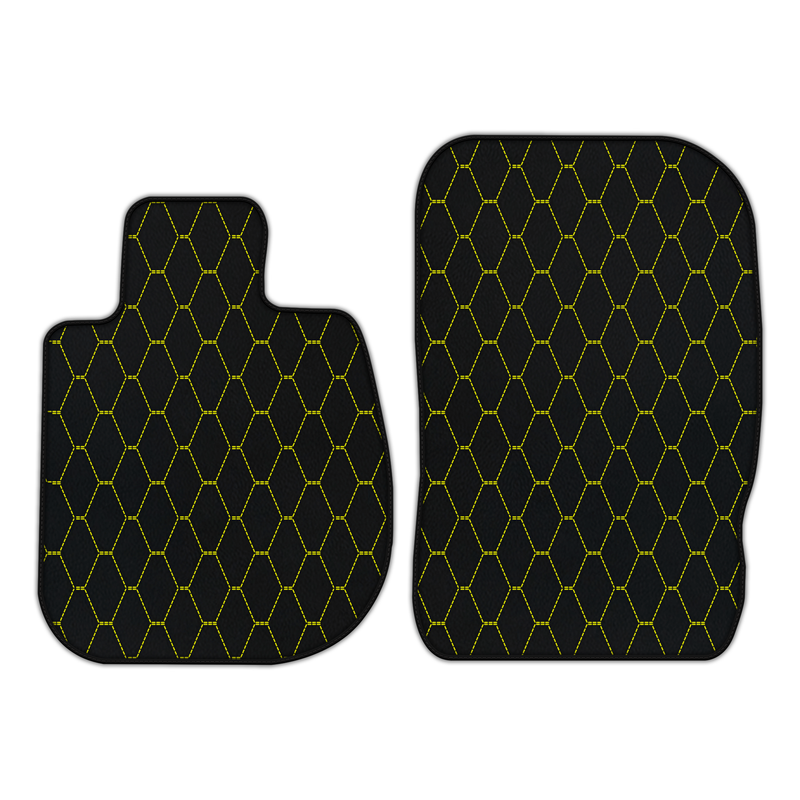 Customizable Leather Floor Mats with Vertical Hex Pattern for BMW Z4 Series E89 Convertible (2009-2016)