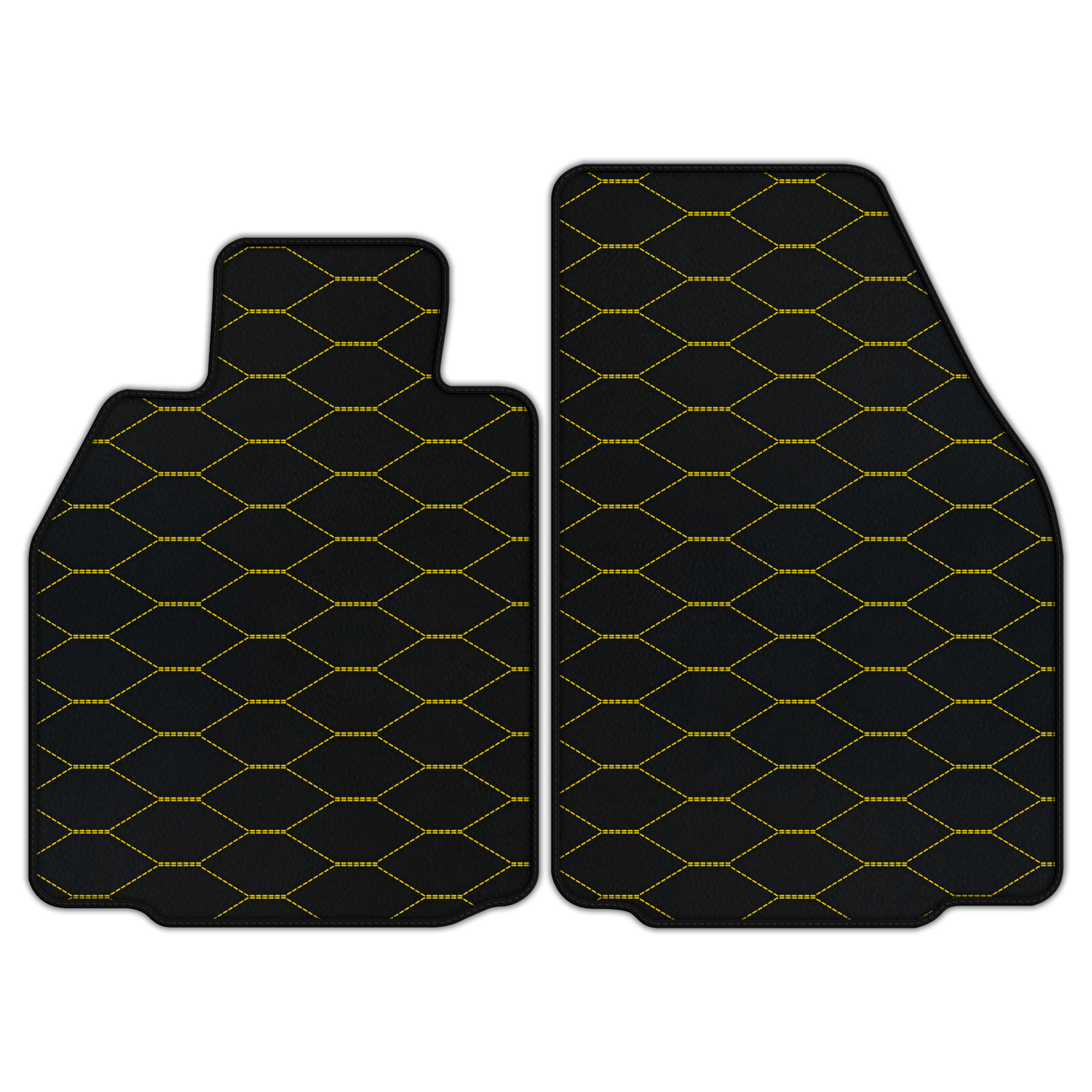 Custom Leather Floor Mats for Porsche 911 GT3 RS - Triangle Pattern