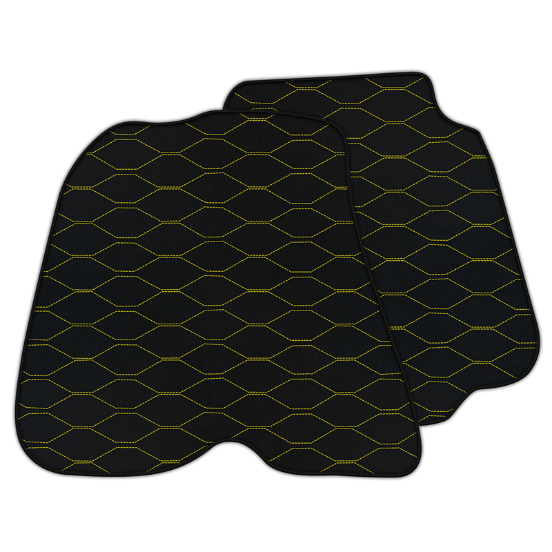 Customizable Leather Floor Mats with Viper Hex Pattern for Ferrari F12 Berlinetta (2012-2022)