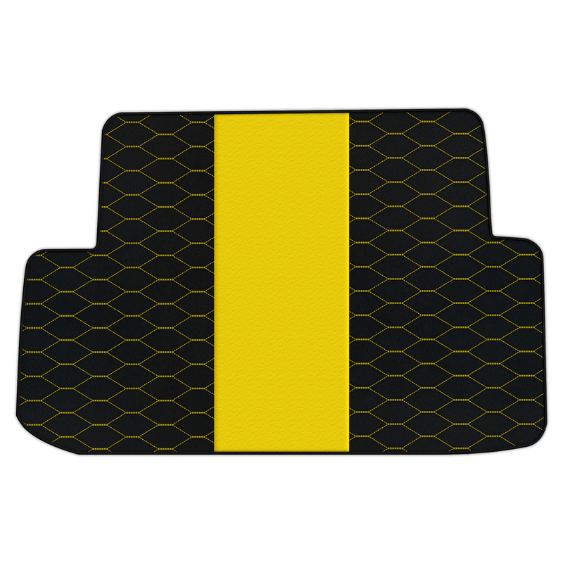 Customizable Leather Trunk Floor Mats with Viper Hex Pattern for Ferrari California (2008-2014)