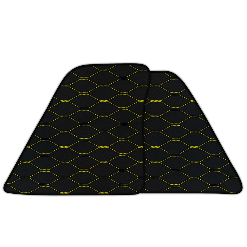 Customizable Leather Floor Mats with Viper Hex Pattern for Ferrari SF90 Stradale (2019-2024)